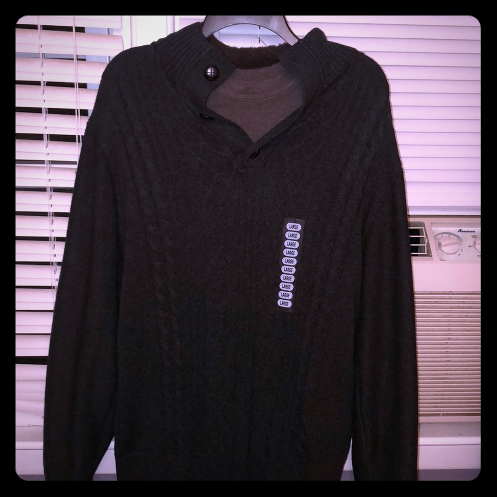 Rugged Trails quarter button down sweater
